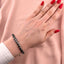 Bratara Snur Unisex Bile Aur 14k si Hematit Wavy Link