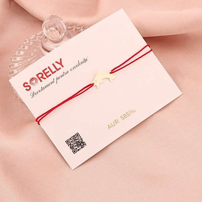 Martisor Bratara Aur Snur 14k Delfin