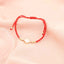 Martisor Bratara Snur Rosu Aur 14k Floare Email