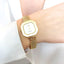 Ceas Aur 14k Geneve Dama Cadran Patrat