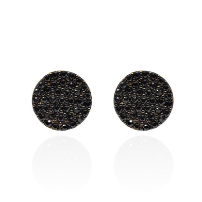 Cercei Aur 14k Banut cu Pietre Negre