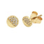 Cercei Aur 14k Cerc cu Zirconii