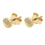 Cercei Aur 14k Cerc cu Zirconii