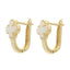 Cercei Aur 14k cu Floare Email 8mm