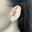 Cercei Aur 14k cu Floare Email 8mm