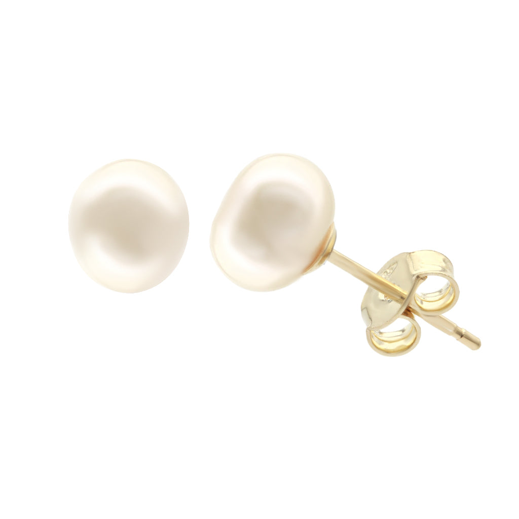 Cercei Aur 14k cu Perla Naturala 8 mm