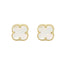 Cercei Aur 14k Floare cu Sidef 8mm