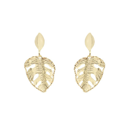 Cercei Aur 14k Frunza