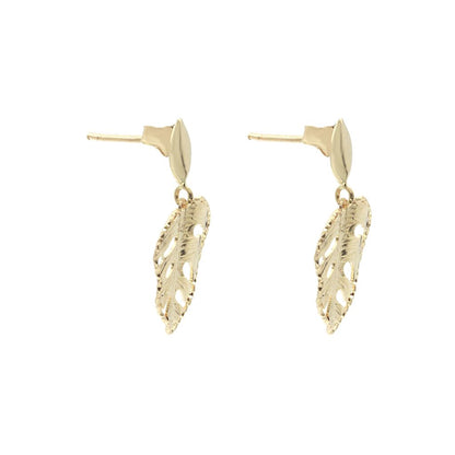 Cercei Aur 14k Frunza