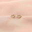 Cercei Aur 14k Inima cu Pietre Zirconia