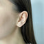 Cercei Aur 14k Inima cu Pietre Zirconia