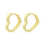Cercei Aur 14k Inimi 3D Heart