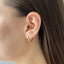Cercei Aur 14k Inimi 3D Heart