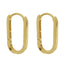 Cercei Aur 14k Ovali Huggie Hoops