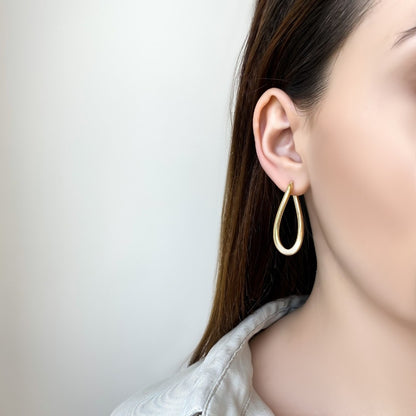 Cercei Aur 14k Rasuciti