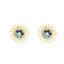 Cercei Aur 14k Soare cu Pietre Zirconia