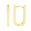 Cercei Aur Galben 14k Oval Huggie Hoops 1.6cm