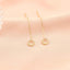 Cercei Fir Aur 14k Cerc cu Pietre Zirconia