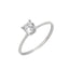 Inel Aur 14k Alb Solitaire