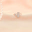 Inel Aur Alb 14k Modern Square