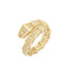 Inel Aur 14k Sarpe cu Pietre Zirconia