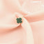 Inel Aur 14k Floare cu Malachit 1.3 cm