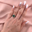 Inel Aur 14k Floare cu Malachit 1.3 cm