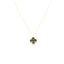 Lant Aur 14k Floare cu Onix