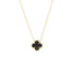 Lant Aur 14k Floare Onix