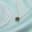 Lant Aur 14k Floare Onix