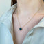 Lant Aur 14k Floare Onix