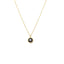 Lant Aur 14k Clasic cu Piatra Zirconia Neagra