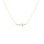 Lant Aur 14k Cruce cu Pietre Zirconia Albe