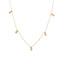 Lant Aur 14k Elegant Charms cu Pietre Roz