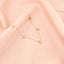 Lant Aur 14k Elegant Charms cu Pietre Roz