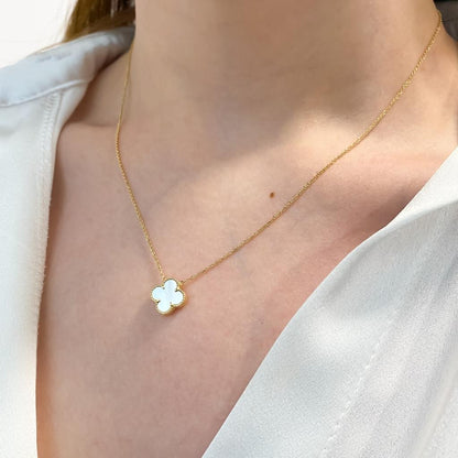 Lant Aur 14k Floare cu Sidef