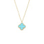 Lant Aur 14k Floare Turcoaz