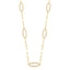 Lant Aur 14k Zale Paperclip cu Pietre Zirconia