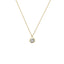 Lant Aur Galben 14k Minimalist cu Piatra Zirconia