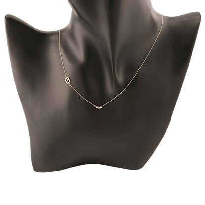 Martisor Lant Aur 14k Trifoi si Bile Multicolore