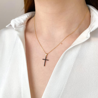 Pandantiv Aur 14k Cruce Reversibila