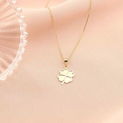 Martisor Pandantiv Aur 14k Trifoi Lucky Charm