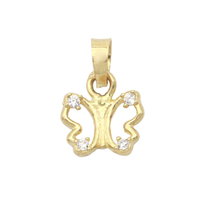 Pandantiv Aur 14k Fluture cu Pietre Zirconia