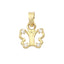 Pandantiv Aur 14k Fluture cu Pietre Zirconia