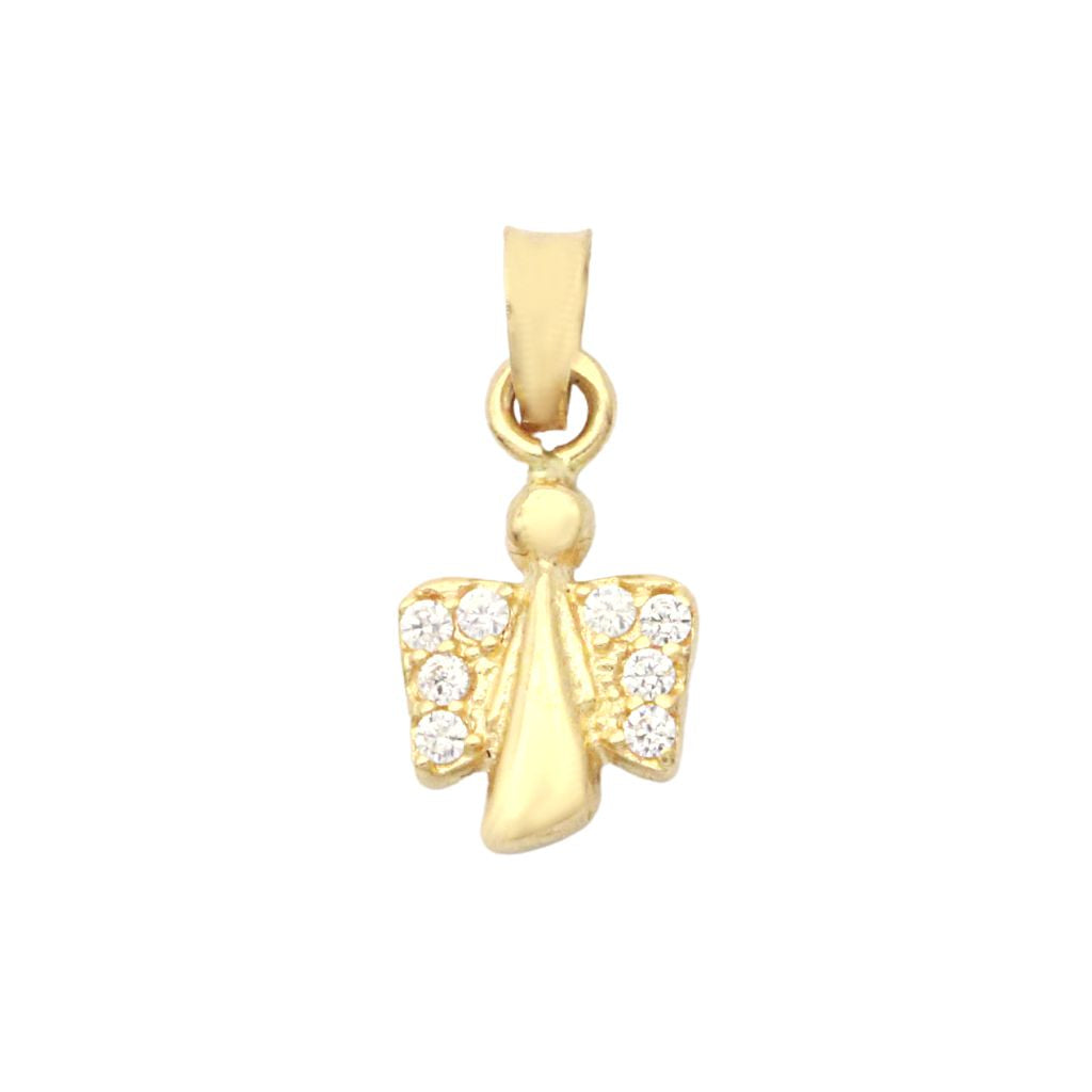 Pandantiv Aur 14k Inger cu Pietre Zirconia