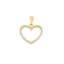 Pandantiv Aur 14k Inima cu Pietre Zirconia