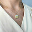 Pandantiv Aur 14k Reversibil Ingeras cu Piatra Sidef
