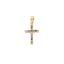 Pandantiv Aur 14k Cruce Reversibila Multicolora