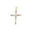 Pandantiv Aur 14k Cruce Reversibila Multicolora