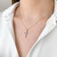 Pandantiv Aur 14k Cruce Reversibila Multicolora
